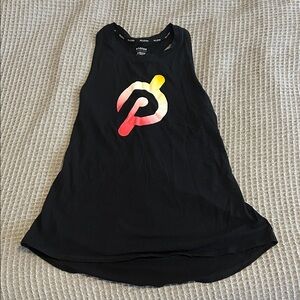 Peloton Women's Black Tank with Gradient Logo